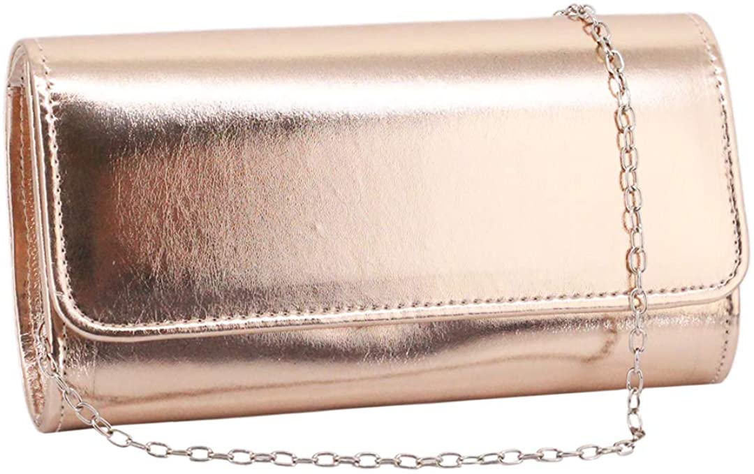Price:$11.99 Naimo Womens Shiny Glaze Shoulder Envelope Evening Purse Wedding Party Clutch Bag  Handbags   