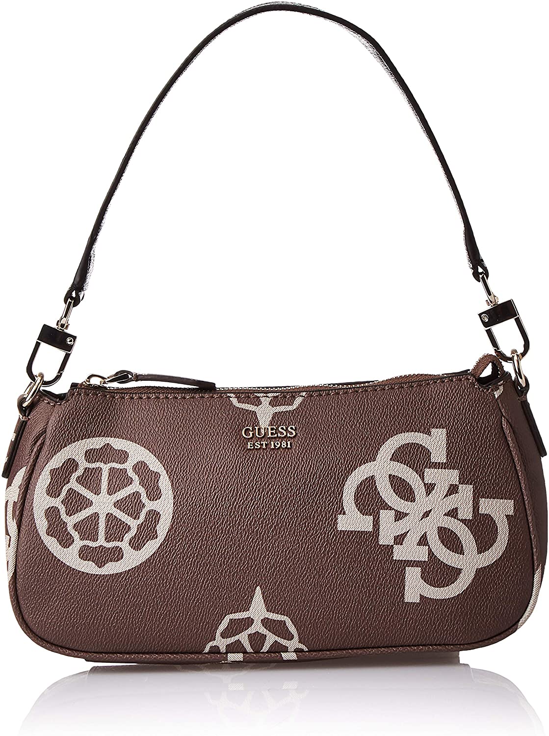 Price:$78.00 GUESS Shoulder Bag, Taupe multi  Handbags   