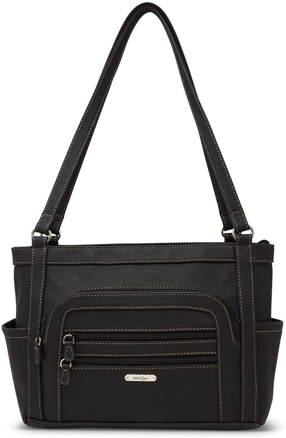 Price:$70.00    MultiSac Omega Tote Shoulder Bag, Black(Vintage Nappa)  Clothing