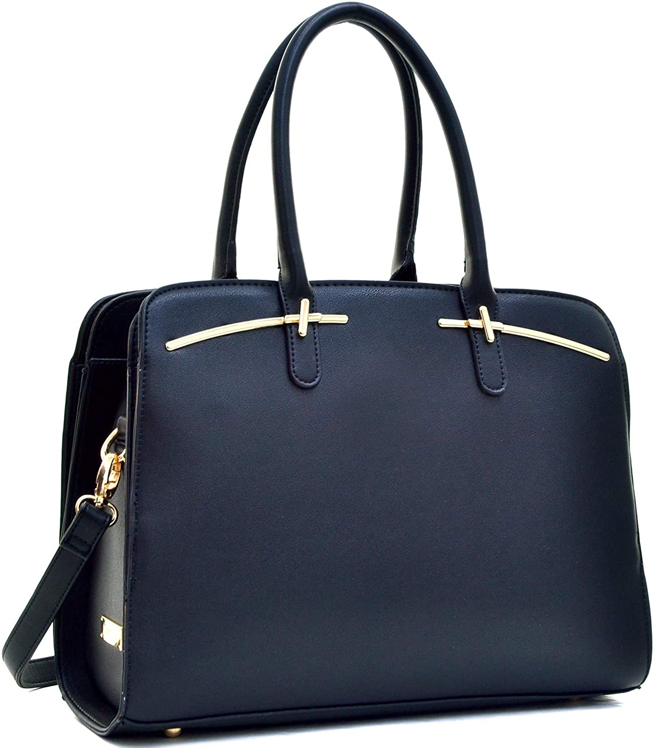 Price:$34.99    Dasein Women Satchel Handbags Purse Shoulder Bag Work Bag (Black)  Clothing