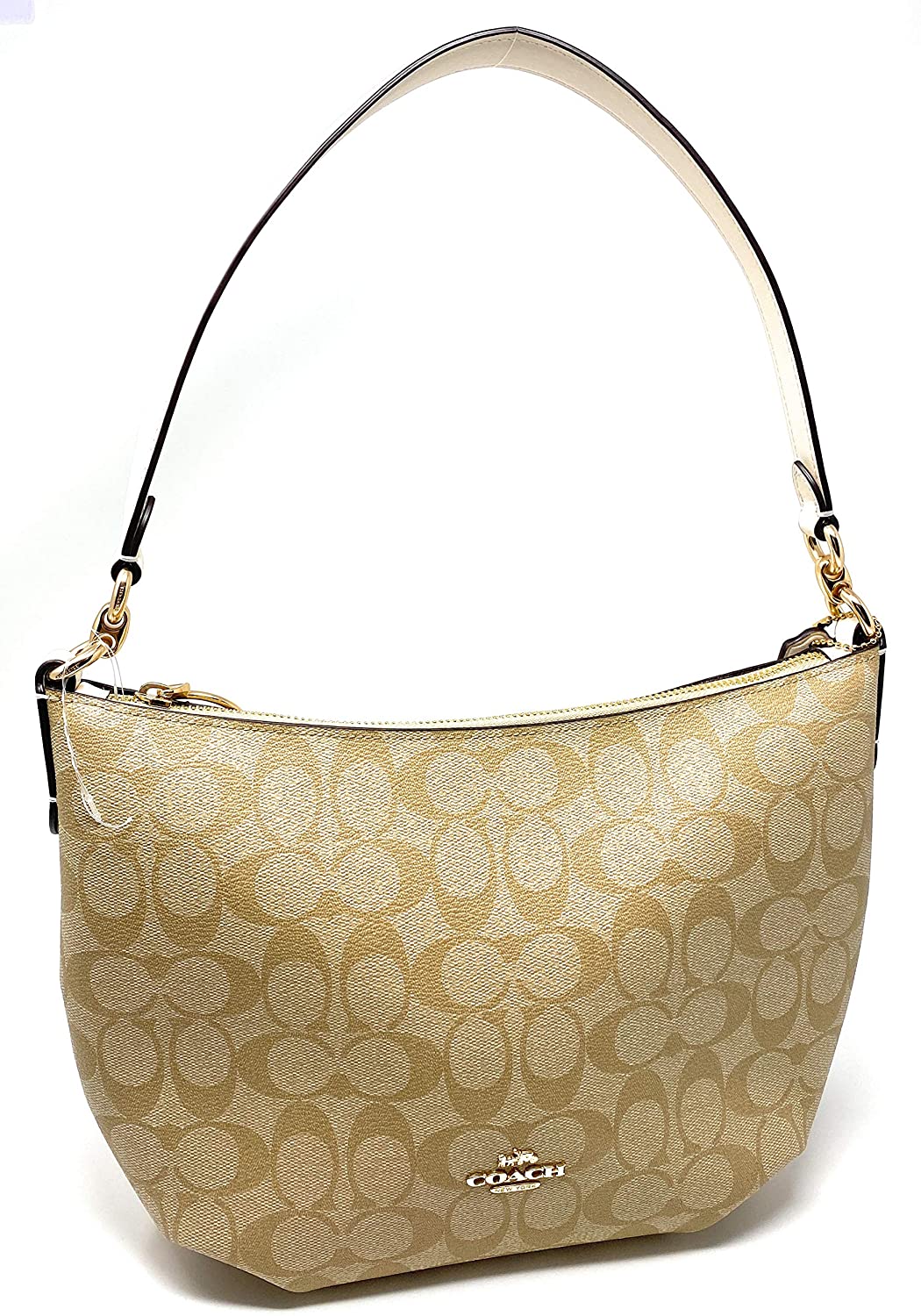 Price:$149.97    Coach Small Skylar Hobo Shoulder Bag Crossbody (IM/Light Khaki/Chalk)  Clothing