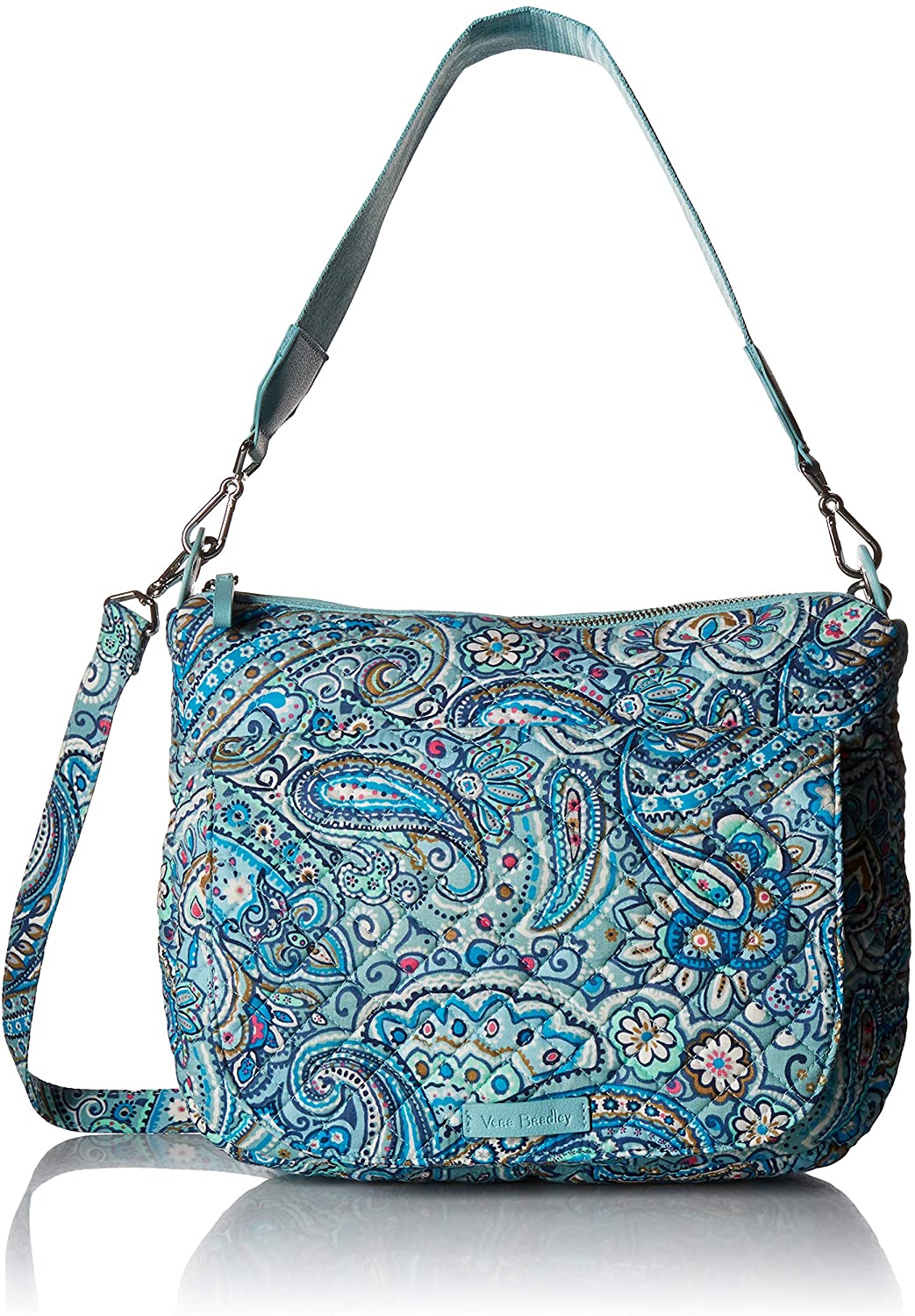 Price:$64.87 Vera Bradley Signature Cotton Carson Shoulder Bag Crossbody Purse, Daisy Dot Paisley  Handbags   