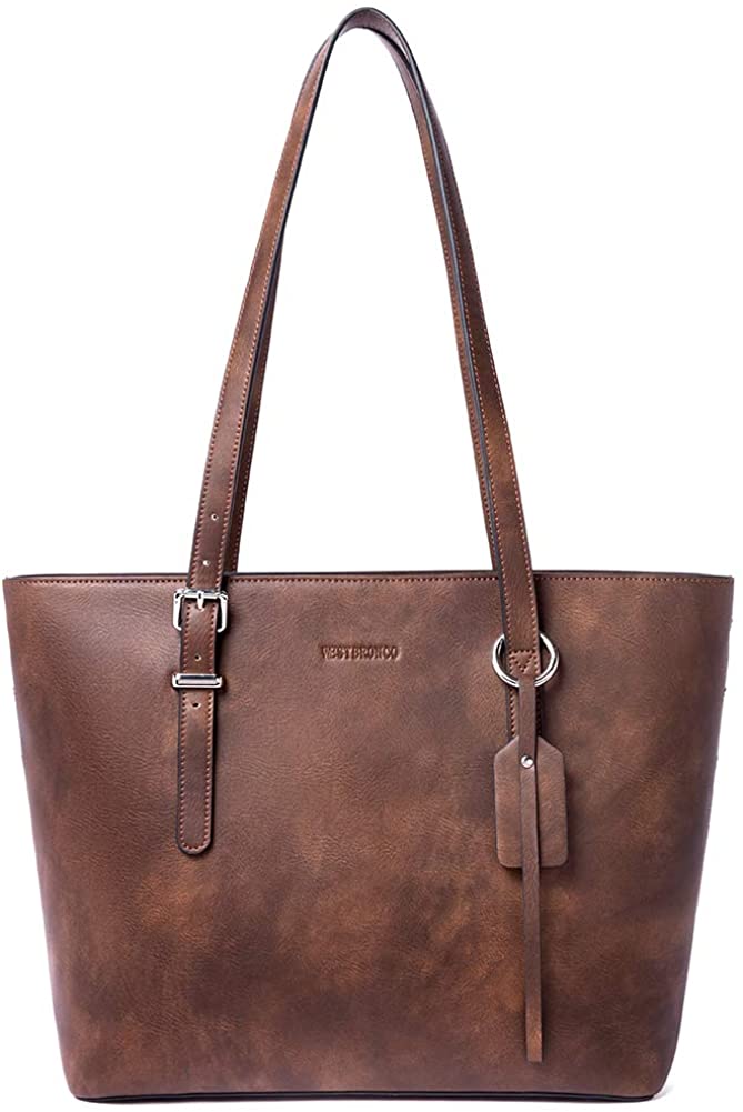 Price:$42.88    WESTBRONCO Women Leather Handbags Purses Designer Tote Shoulder Bag Top Handle Bag for Daily Work Travel (D-Coffee)  Clothing