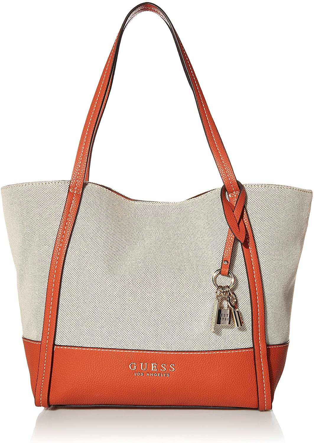 Price:$58.80    GUESS Tote, Shoulder Bag, Orange  Clothing