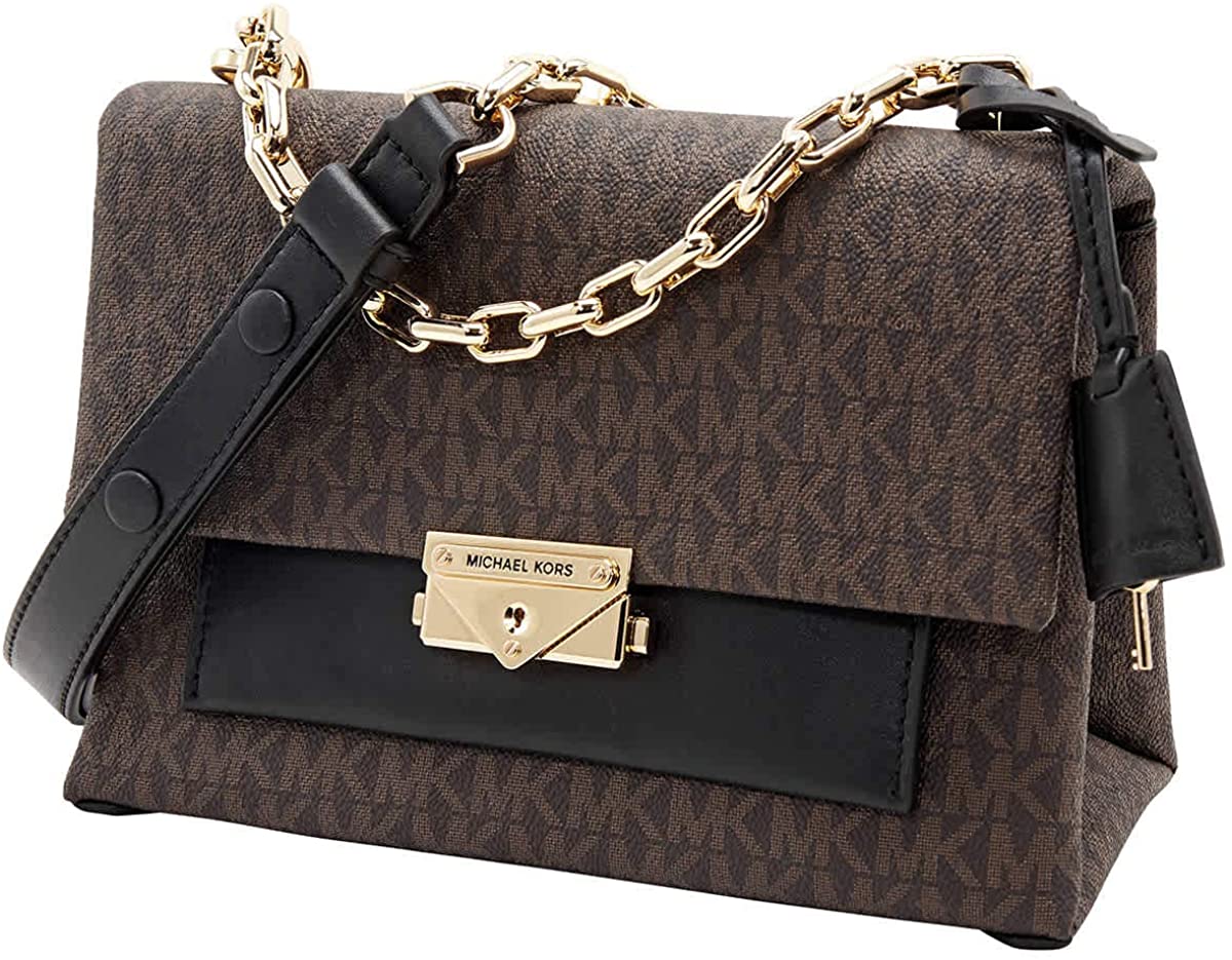 Price:$0.00 Michael Kors Cece Ladies Medium Two Tone Canvas Shoulder Bag 30T9G0EL2B292  Handbags   