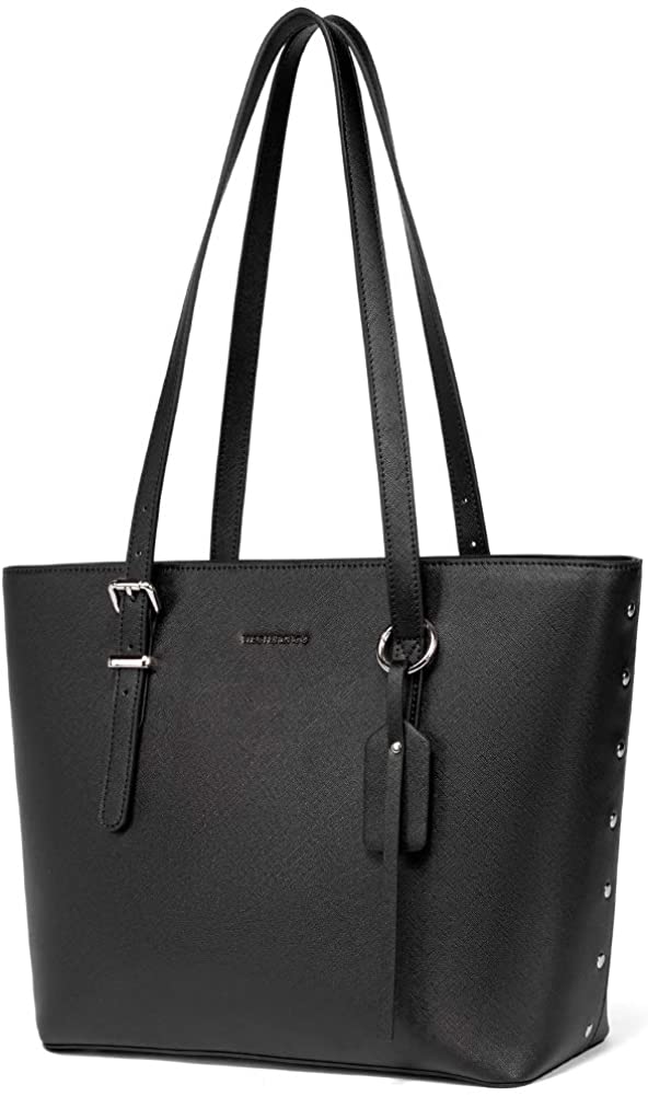 Price:$42.88    WESTBRONCO Women Leather Handbags Purses Designer Tote Shoulder Bag Top Handle Bag for Daily Work Travel (C-Black)  Clothing