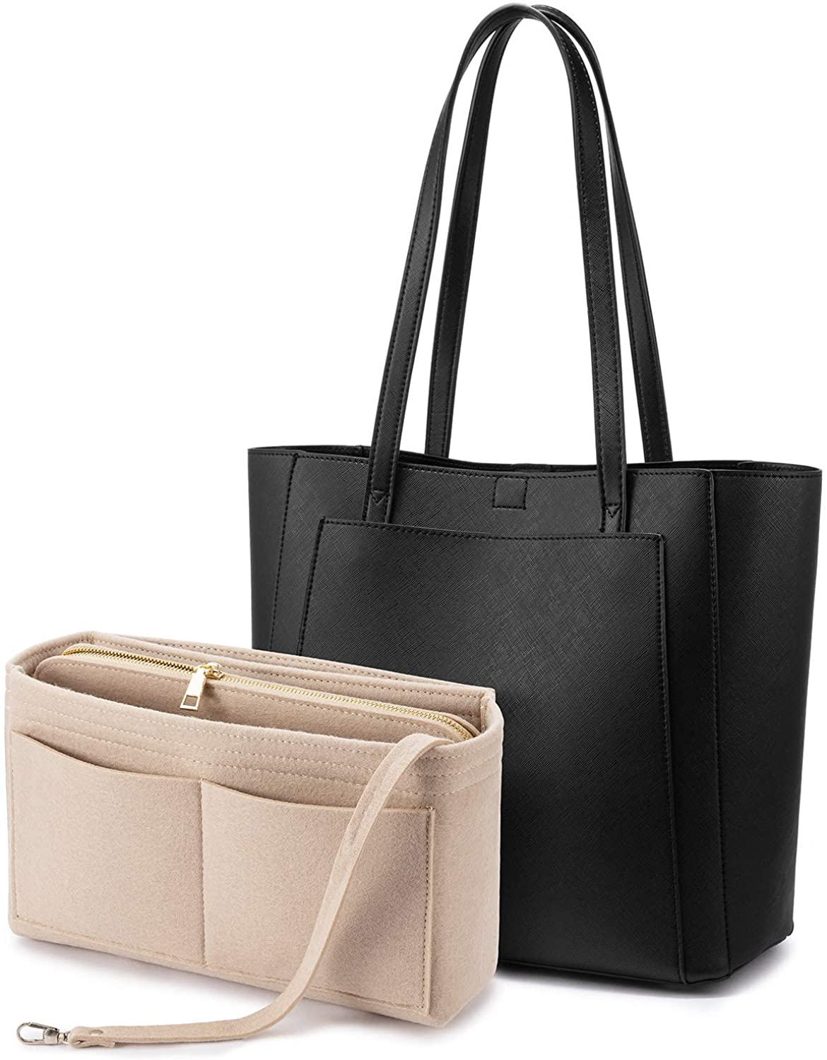 Price:$35.99    LOVEVOOK Handbags for Women Shoulder Tote Bags Satchel with Purse Organizer Insert  Clothing