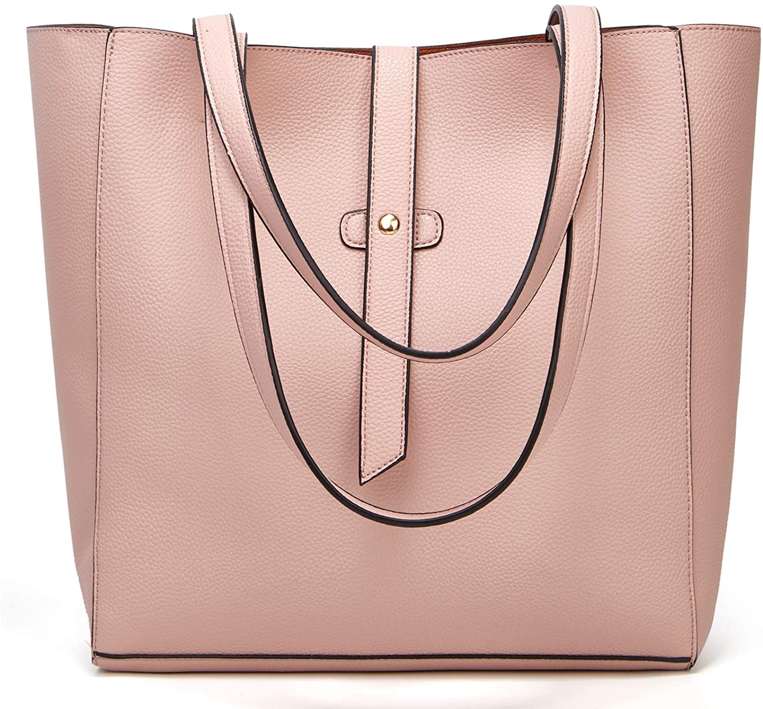 Price:$16.99    Women Tote Bags Top Handle Satchel Handbags PU Leather Shoulder Purse  Clothing