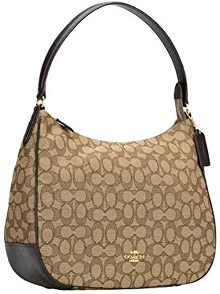 Price:$174.89 Coach Signature Zip Shoulder Bag (IM/Khaki/Brown)  Handbags   