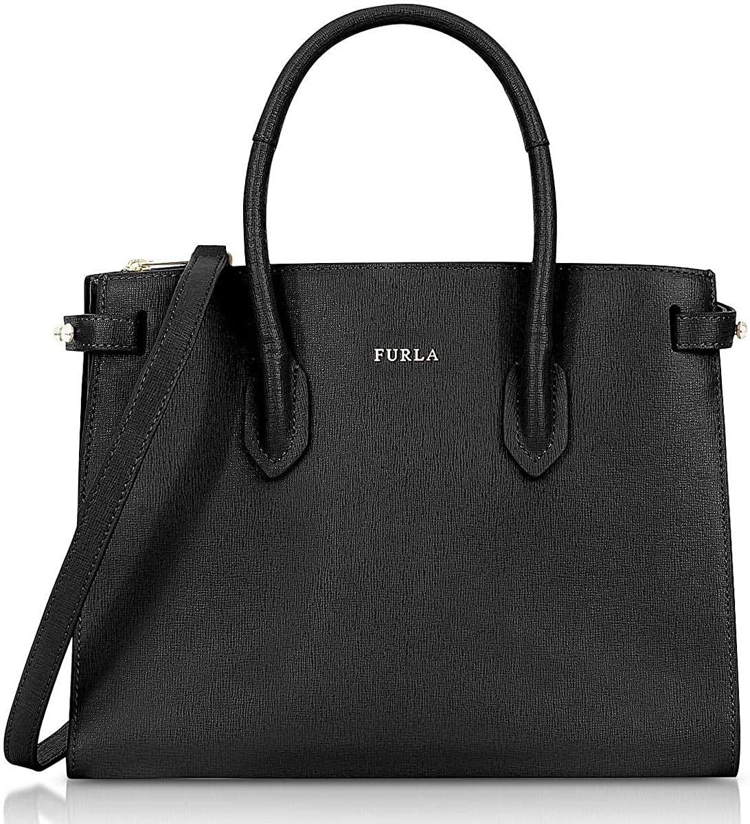 Price:$289.99    Furla Spring/Summer Ladies Small Black Leather Shoulder Bag 942235  Clothing