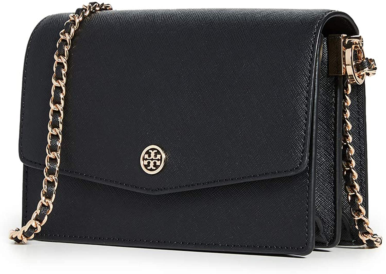 Price:$298.00 Tory Burch Women's Robinson Mini Shoulder Bag, Black, One Size  Handbags   