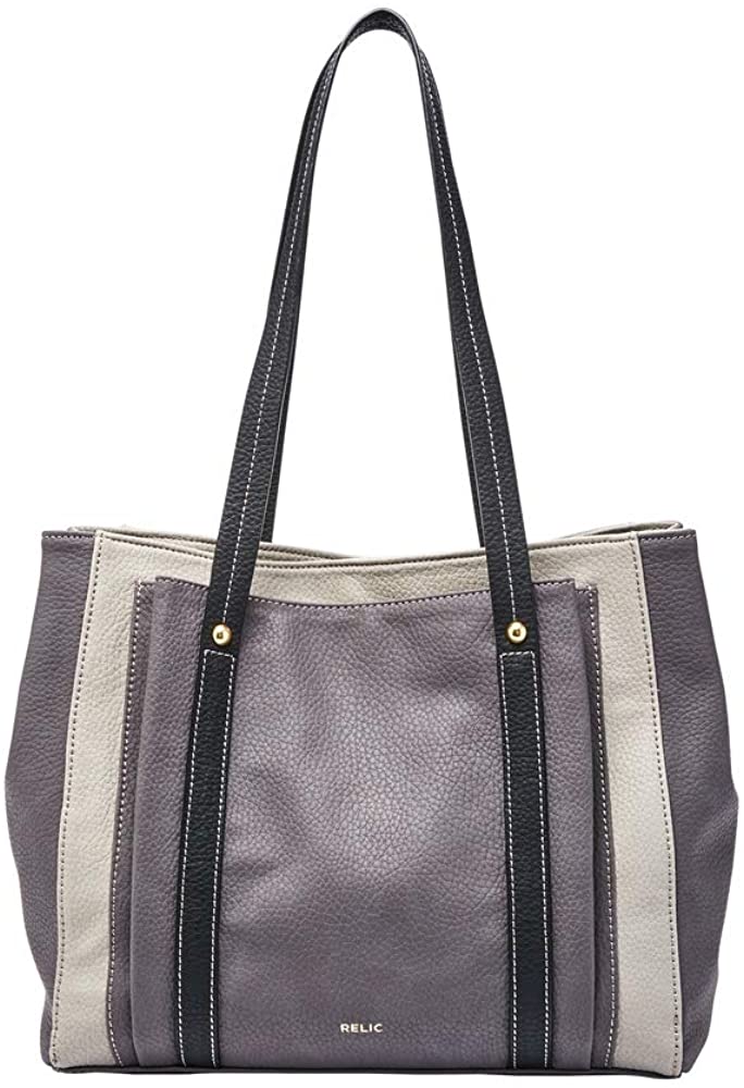 Price:$45.46 Relic Bailey Double Shoulder Bag Grey/Black  Handbags   