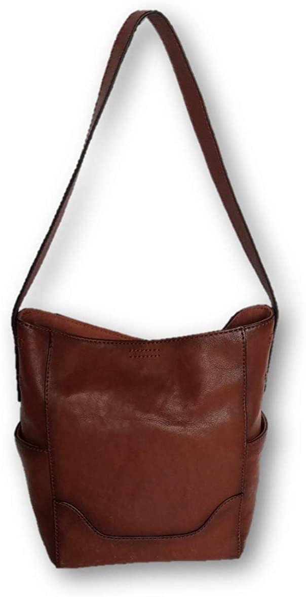 Price:$131.21    Frye Women's Leather Side Pocket Hobo Shoulder Bag, Medium, Cognac  Clothing