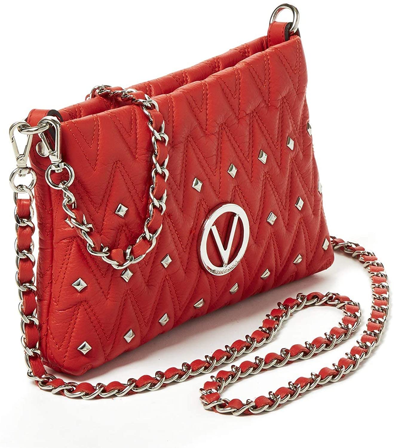 Price:$745.00 Valentino by Mario Valentino Vanille Quilted Leather Convertible Shoulder Bag - Sand  Handbags   