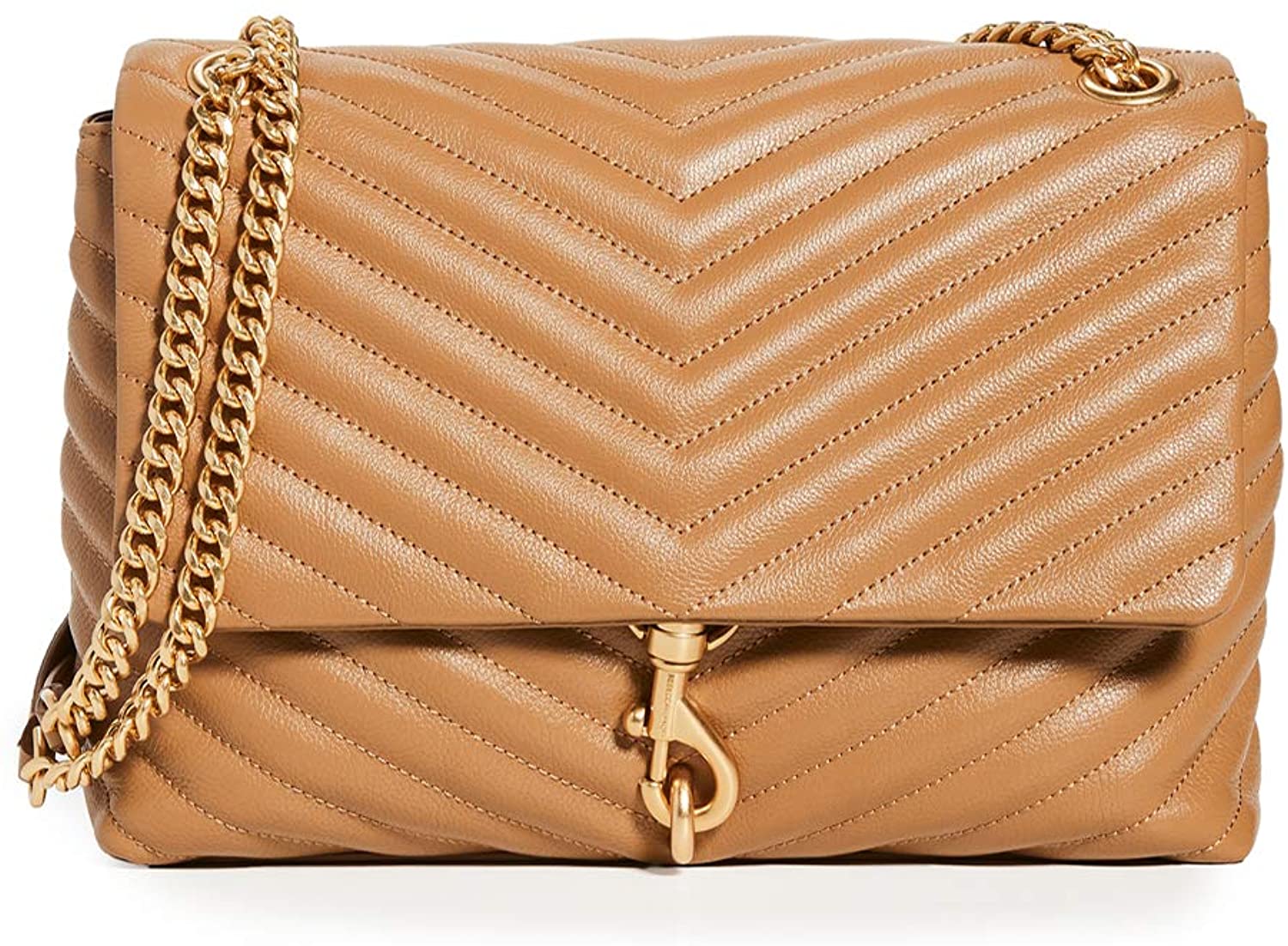 Price:$298.00    Rebecca Minkoff Women's Edie Flap Shoulder Bag, Cool Tan, One Size  Clothing