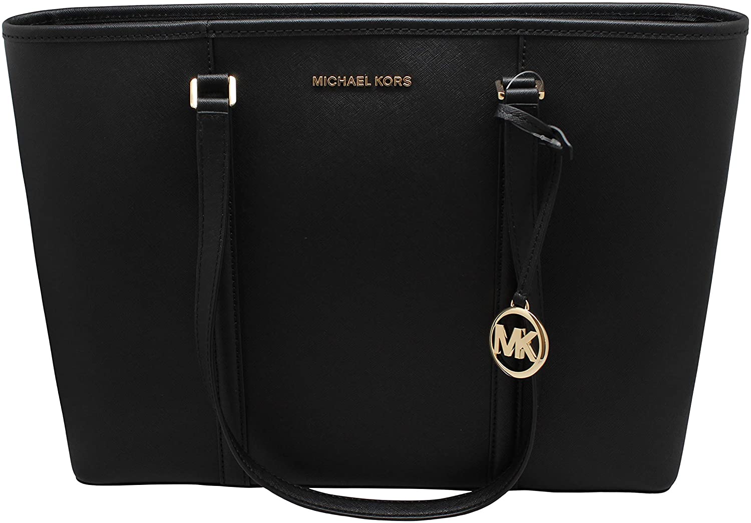 Price:$168.99 Michael Kors Large Sady Carryall Shoulder Bag (Black)  Handbags   
