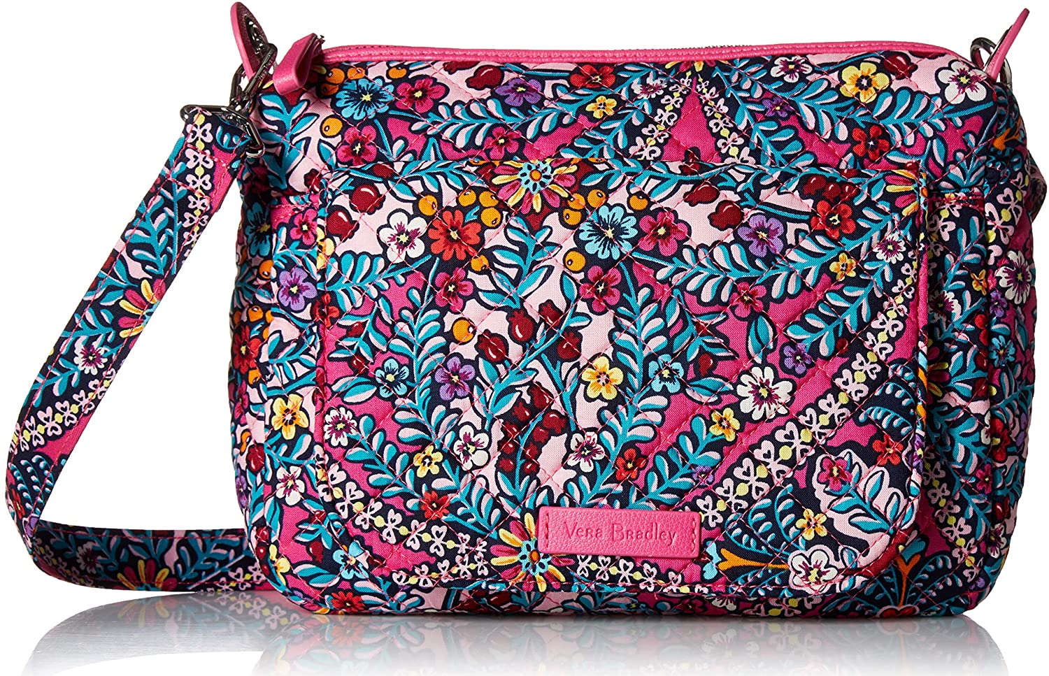 Price:$46.54 Vera Bradley Signature Cotton Carson Mini Shoulder Bag Crossbody Purse, Kaleidoscope  Handbags   