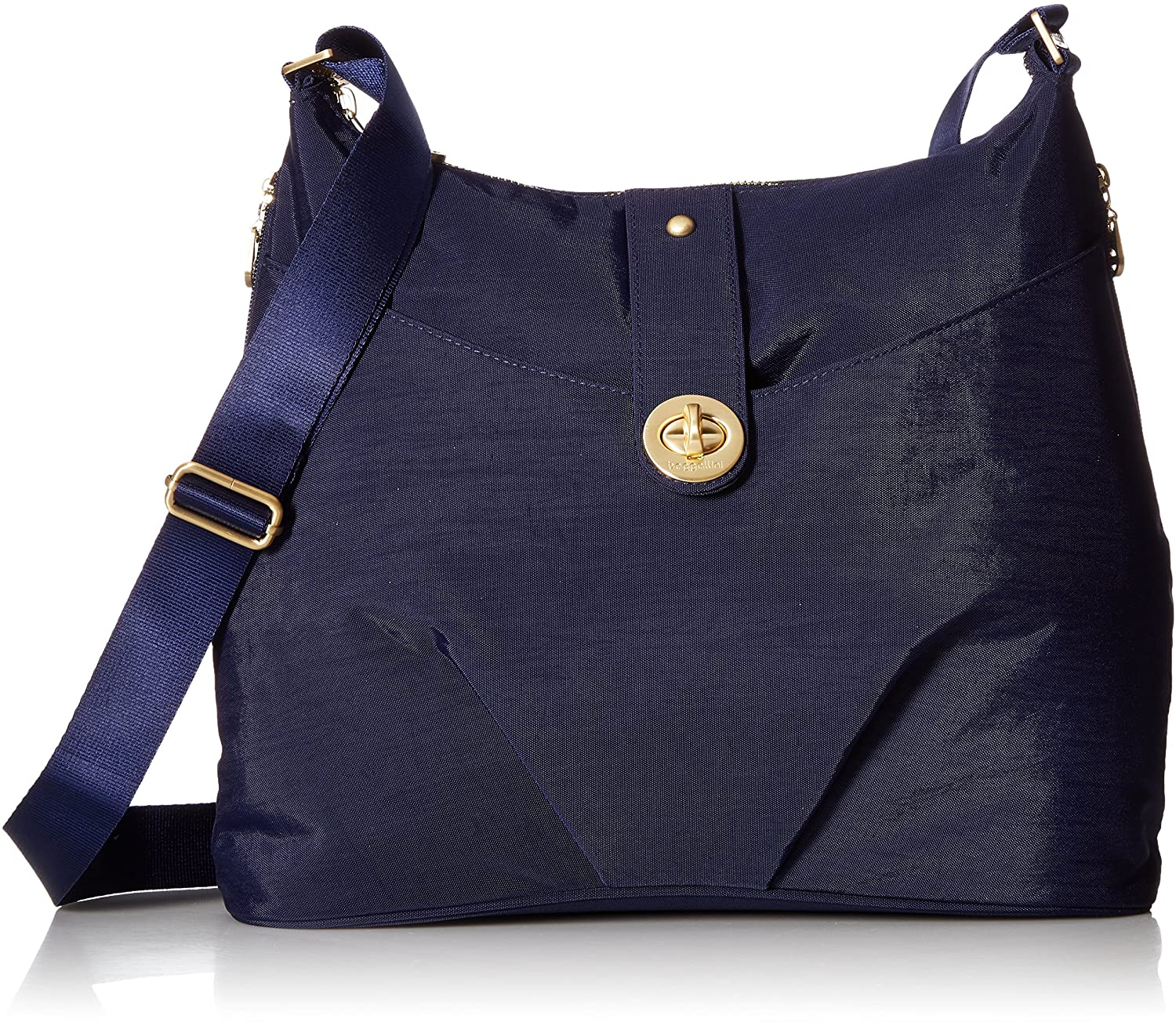 Price:$49.99    Baggallini Helsinki Bag - Lightweight Shoulder Bag or Crossbody Purse With Adjustable Strap, Multifunctional Pockets and Gold Hardware  Clothing