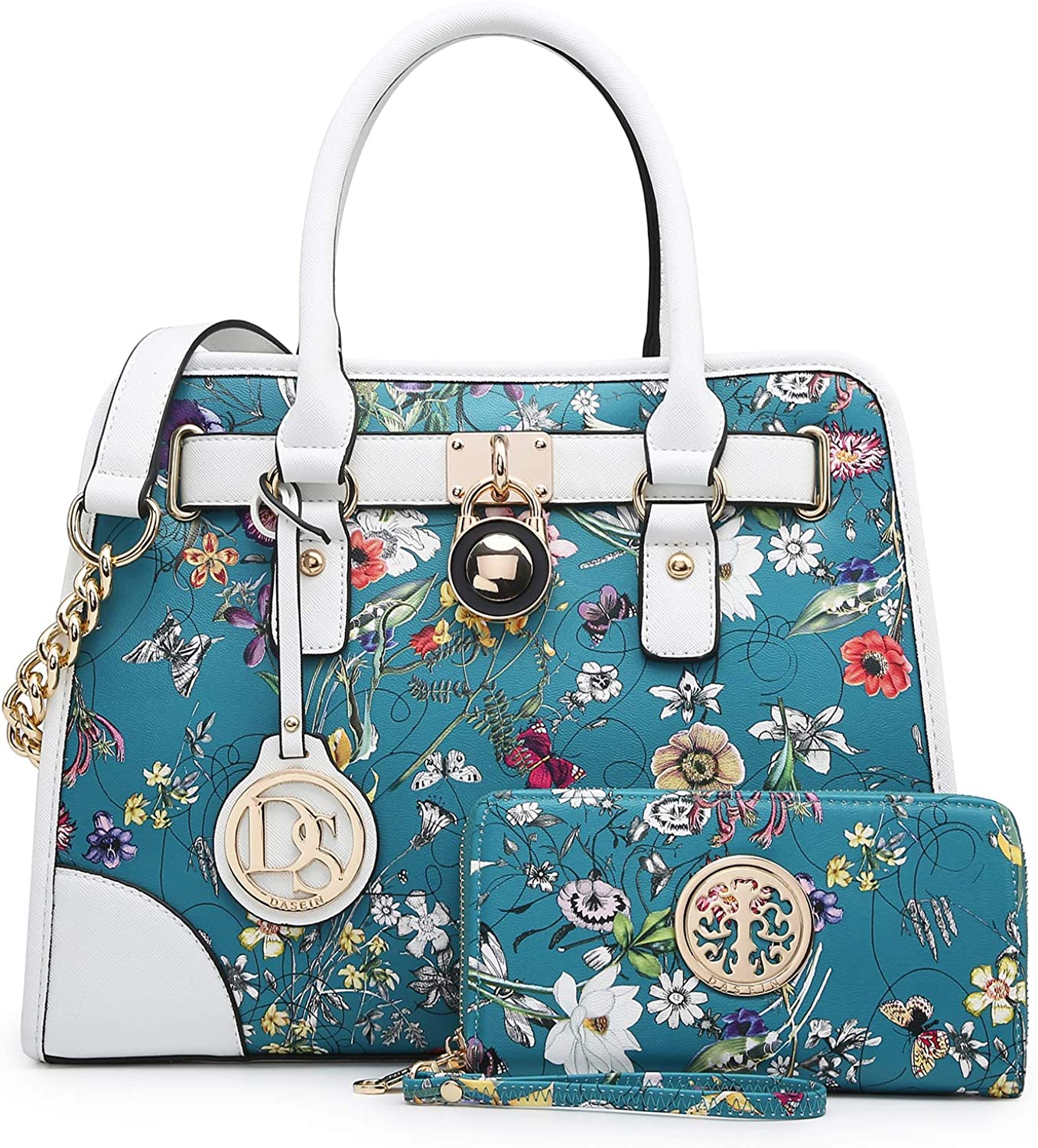 Price:$42.99    Women Designer Handbags and Purses Ladies Satchel Bags Shoulder Bags Top Handle Bags w/ Matching Wallet  Clothing
