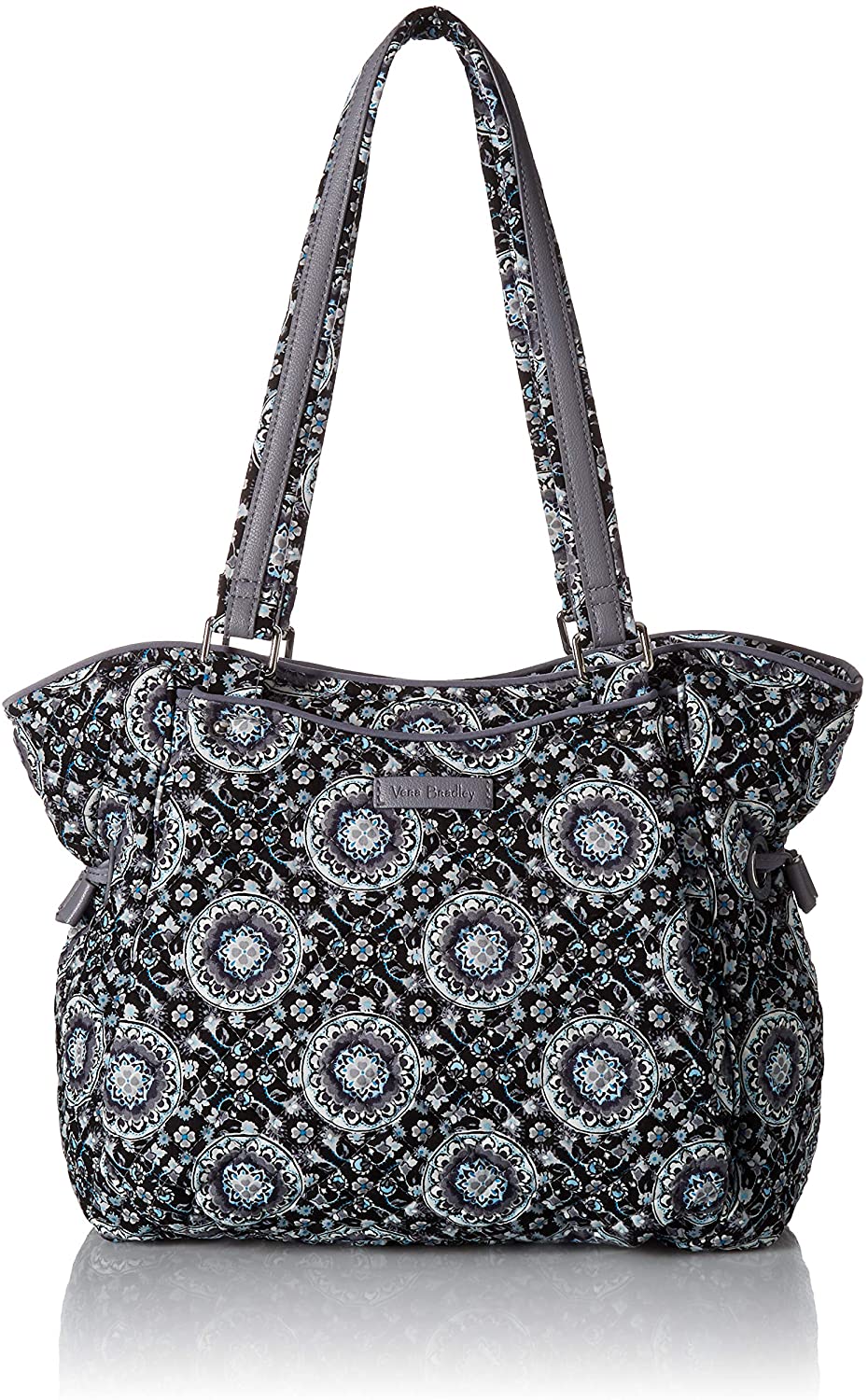 Price:$53.24    Vera Bradley Signature Cotton Glenna Satchel Purse, Charcoal Medallion  Clothing