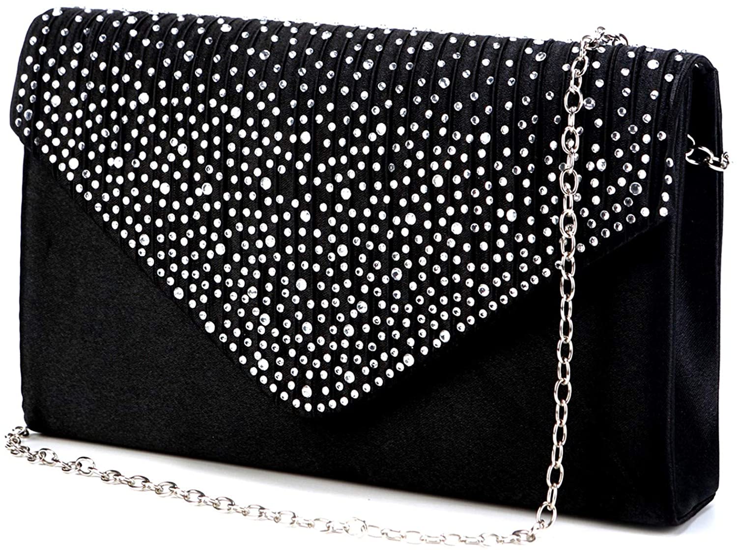 Price:$8.99 Nodykka Purses and Handbags Envelope Evening Clutch Crossbody Bags Classic Wedding Party Shoulder Bag for Women …  Handbags   