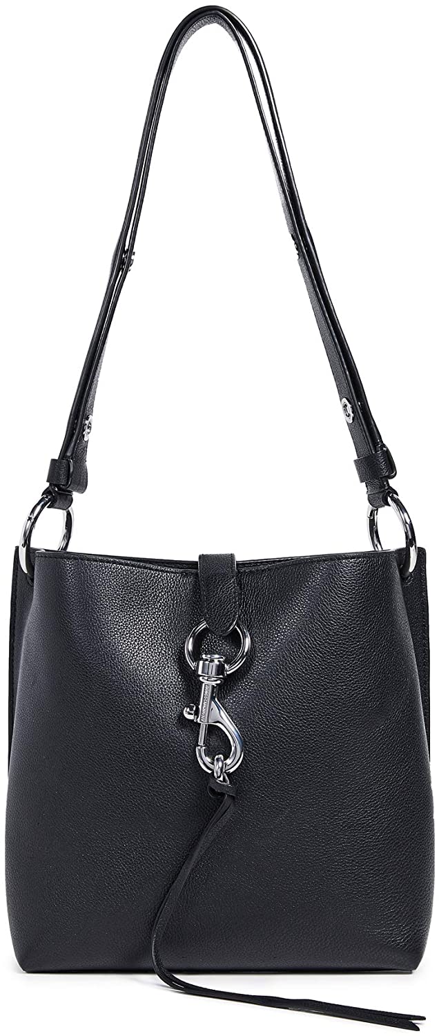 Price:$174.99    Rebecca Minkoff Women's Megan Small Feed Bag, Black, One Size  Clothing