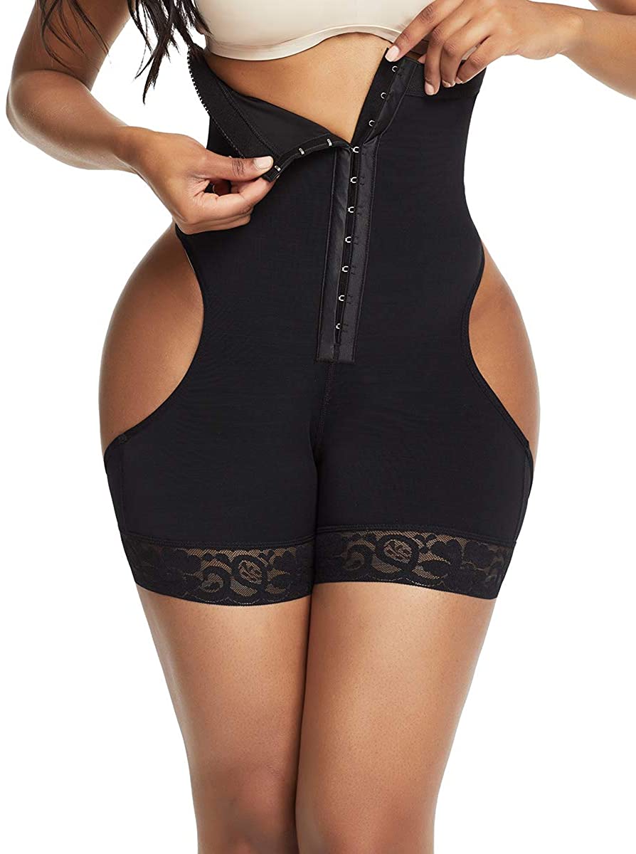 Price:$9.99 SELUXU Women Butt Lifter Shapewear High Waist Body Shaper Sexy Waist Trainer Control Panties at Amazon Women’s Clothing store