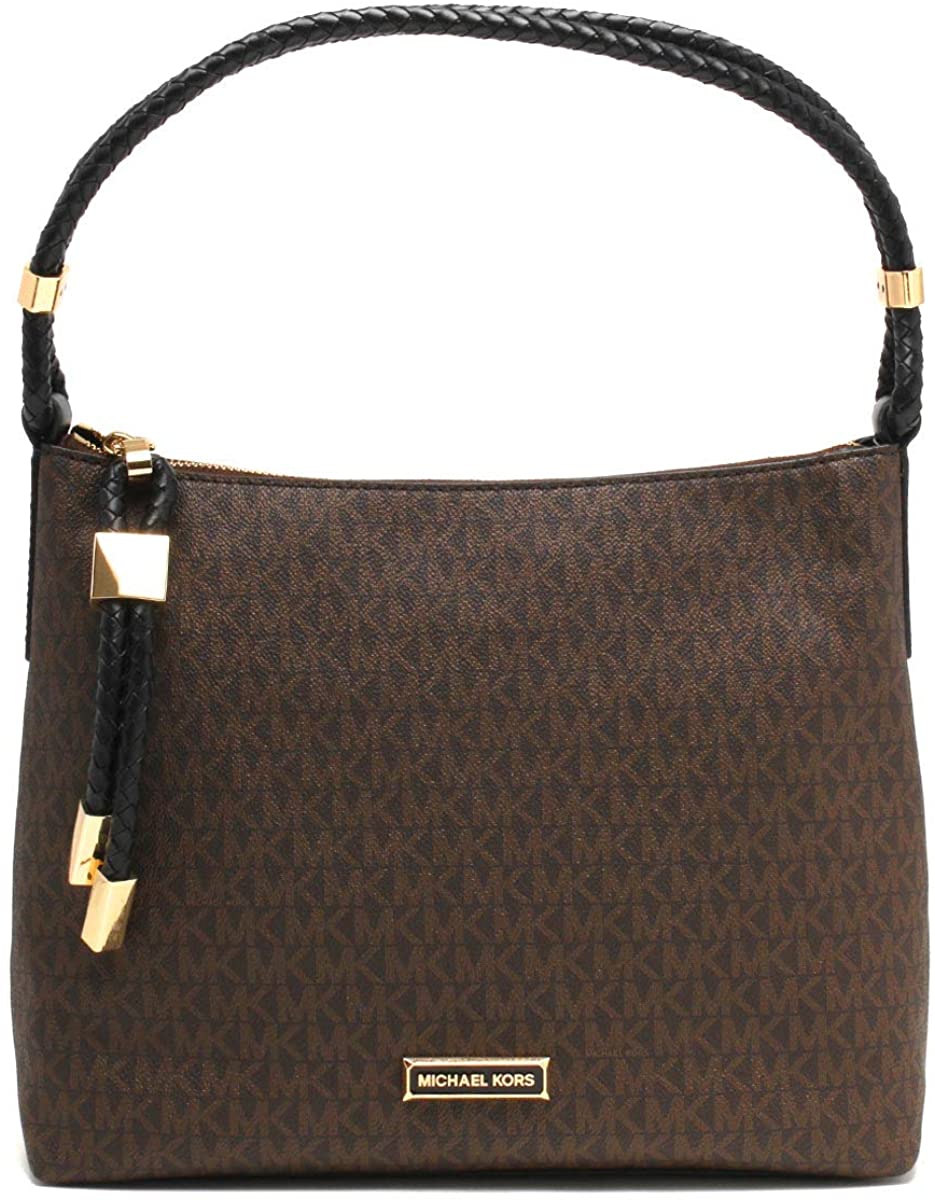 Price:$237.00 Michael Kors Lexington Ladies Medium Two Tone Canvas Shoulder Bag 30T9GNDL2B-292  Handbags   