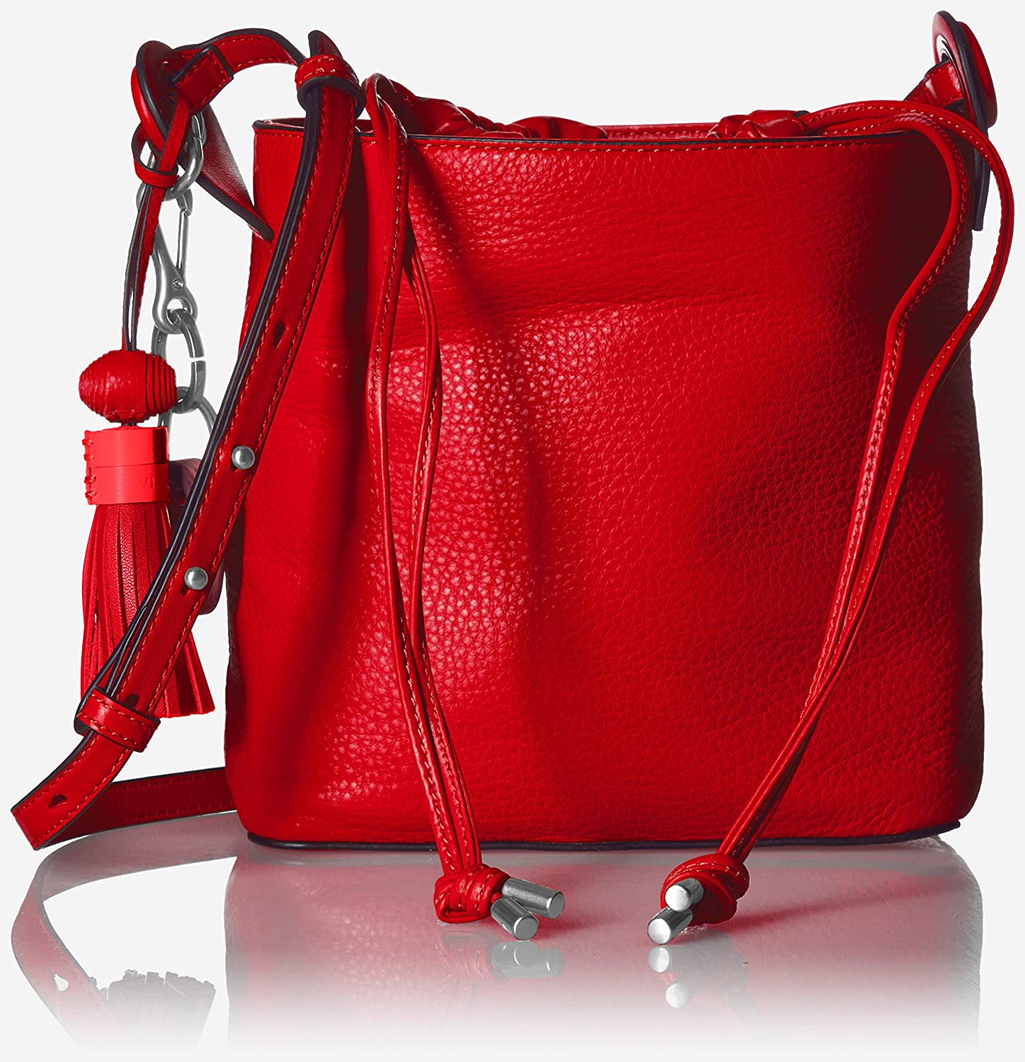 Price:$175.97 Vince Camuto Suni Bucket, Scarlet  Handbags   