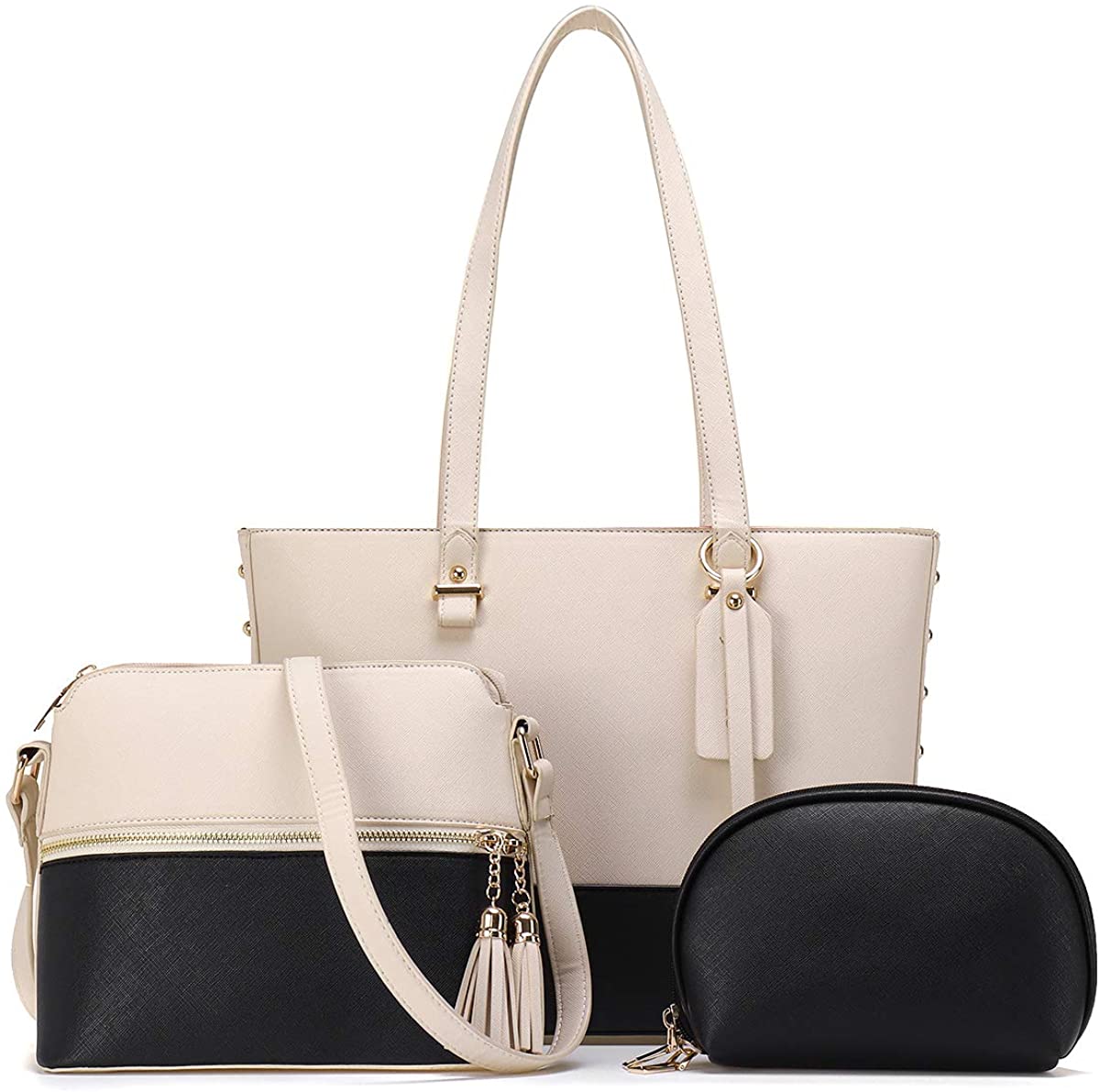 Price:$50.99 JOSEKO PU Leather Handbag, Women's Fashion Multifunctional Shoulder Bag with Large Capacity 3pcs  Handbags   