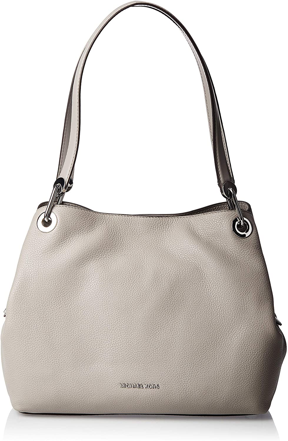 Price:$259.16    MICHAEL Michael Kors Women's Large Raven Shoulder Tote, Pearl Grey, One Size  Clothing