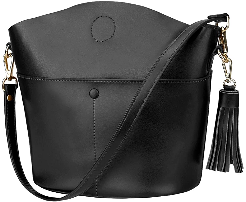 Price:$39.99    S-ZONE Women's Cowhide Genuine Leather Small Crossbody Bag Shoulder Purse Handbag  Clothing