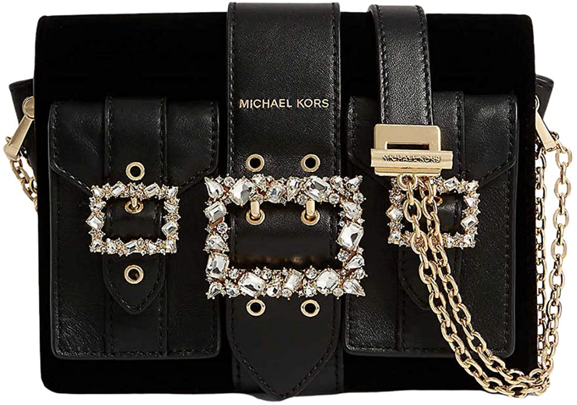Price:$298.00 Michael Kors Hayden Embellished Buckle Crossbody Shoulder Bag Handbag  Handbags   