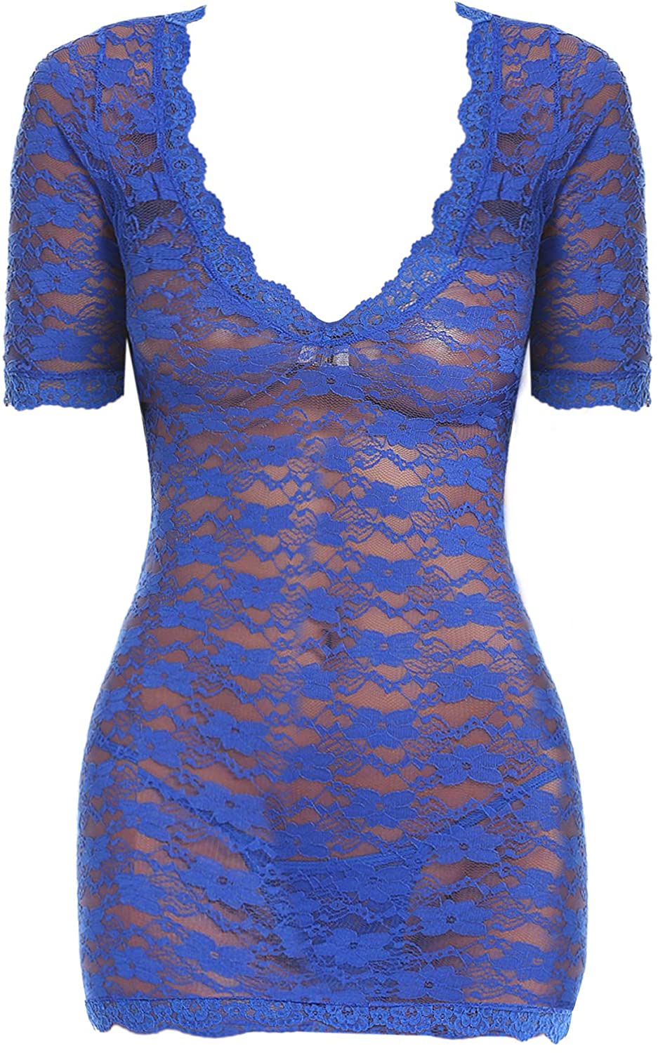 Price:$16.99 Lingerie for Women Lace Teddy Bodysuit Sexy Baby Doll Chemise Nightwear Sexy Outfits for Women Blue at Amazon Women’s Clothing store