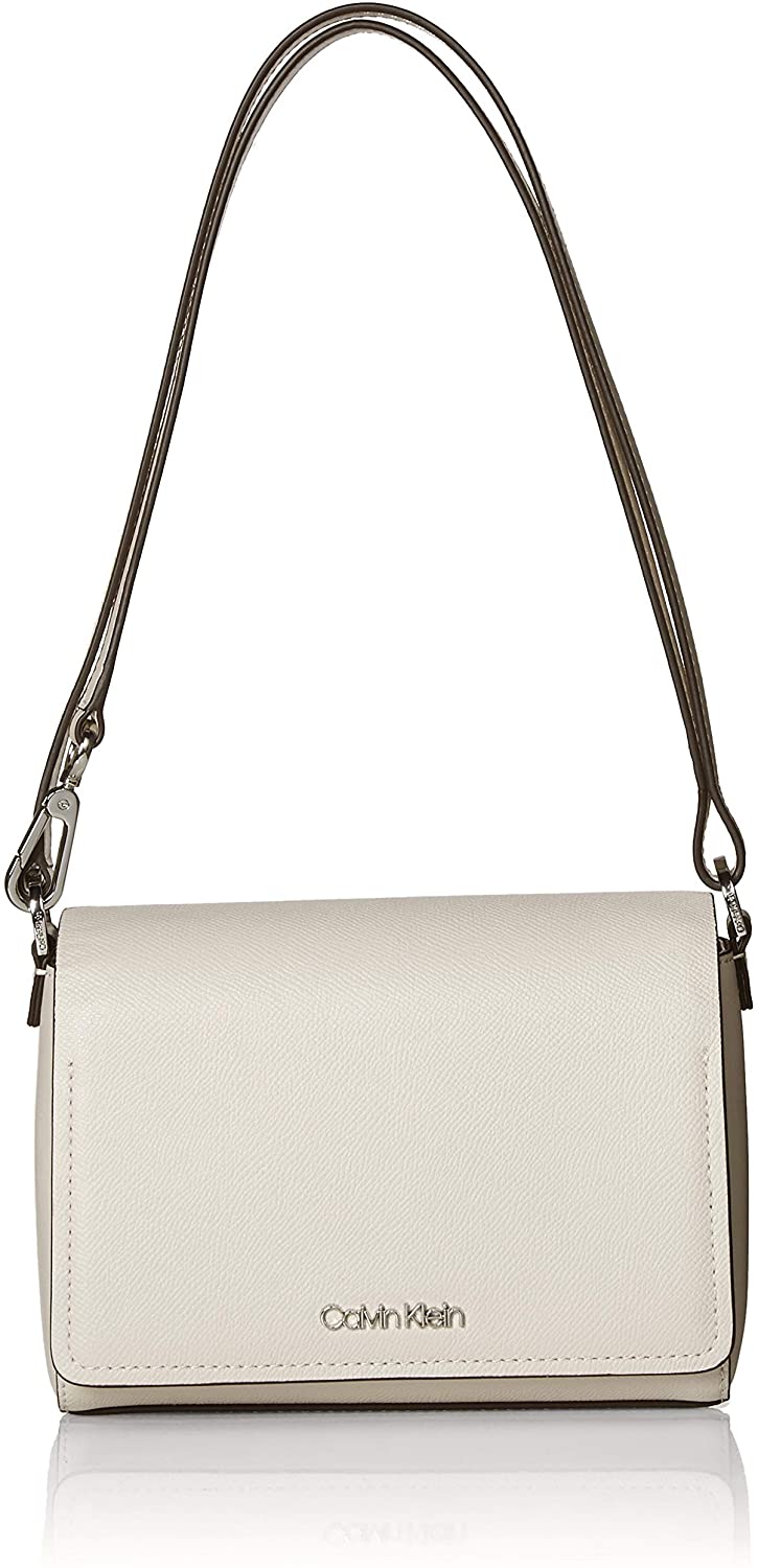 Price:$108.30 Calvin Klein Clara Stucco Leather Key Item Demi Shoulder Bag, buck wheat  Handbags   