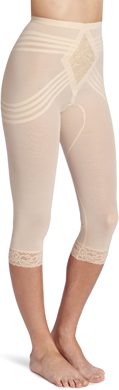 Price:$41.66 Rago Women's Plus-Size Capri Pant, Beige, 3X-Large (36) at Amazon Women’s Clothing store  Thigh Shapewear