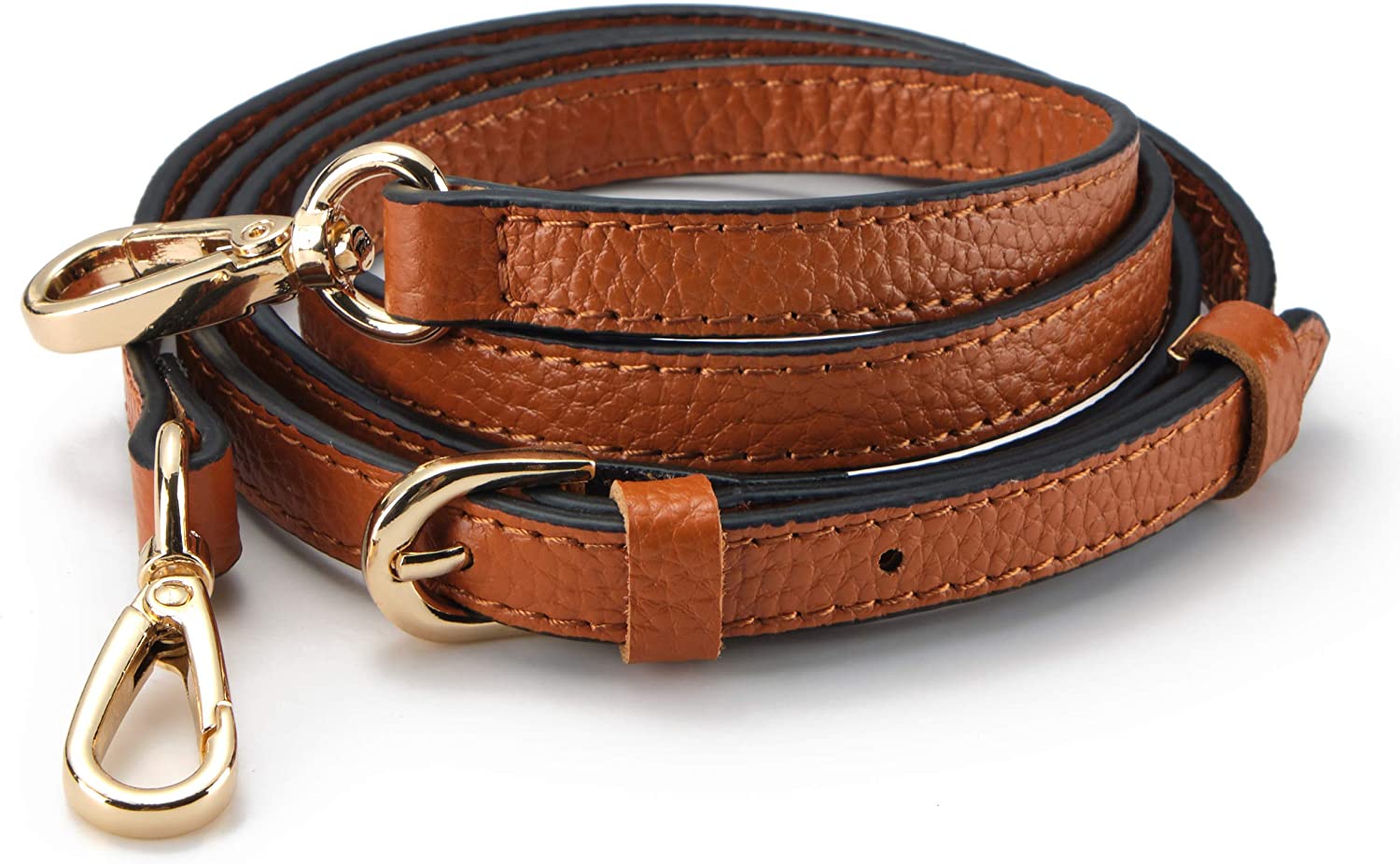 Price:$12.99 SeptCity Top Quality Grain Leather Adjustable Shoulder Straps -1.2 CM Width (Brown)  Handbags   