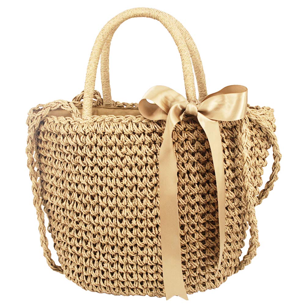 Price:$26.99    Hogoo Women Woven Tote Handbags Straw Crossbody Shoulder Bag for Summer Beach  Clothing