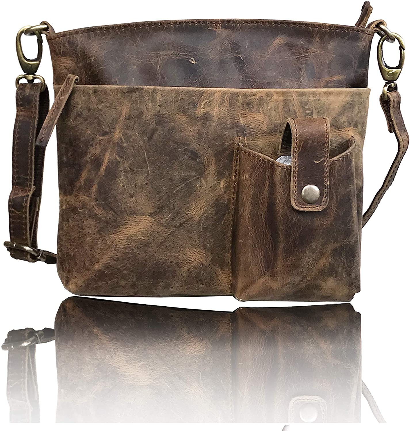 Price:$45.99 Leather Crossbody Purse for Women- Small Crossover Cross Body Bag Long Over the Shoulder Sling Womens Purses and Handbags  Handbags   