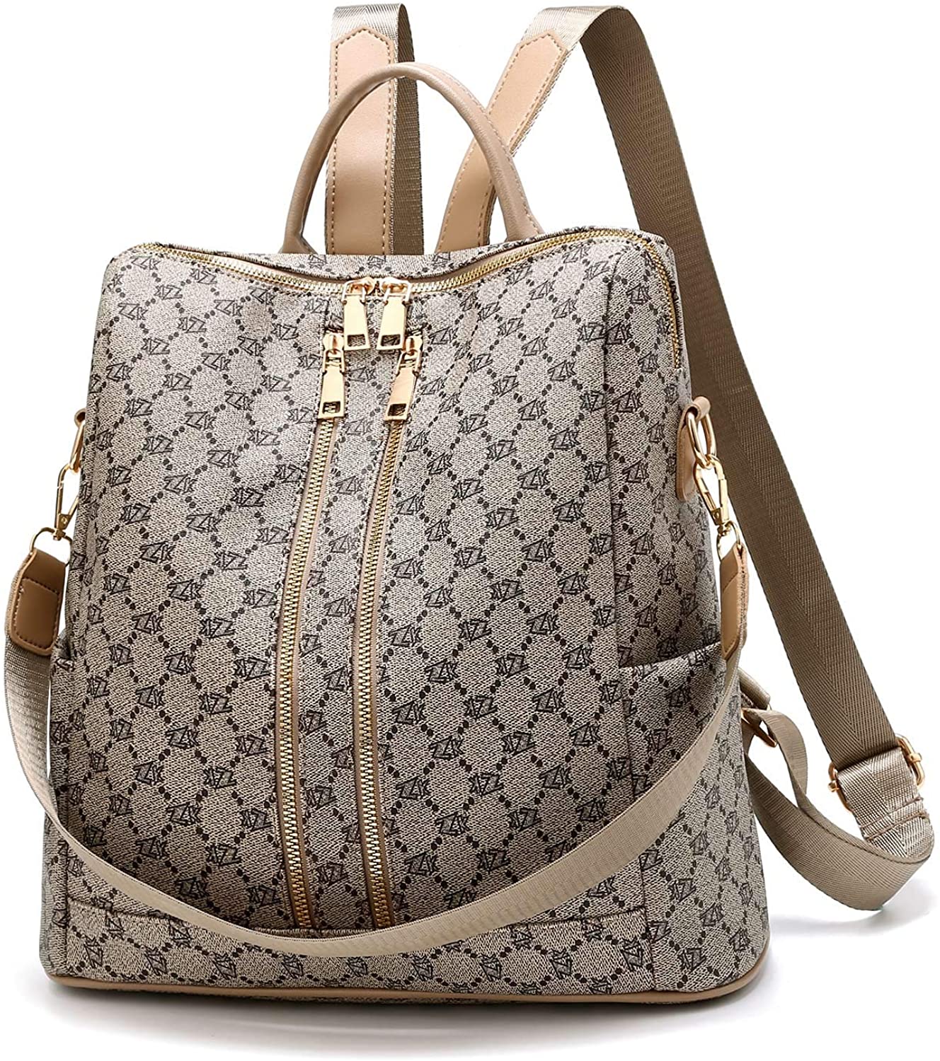 Price:$26.99    Fashion Leather Backpack Casual Purse for Women Anti-theft Rucksack Lightweight Shoulder Bag for Girls  Clothing