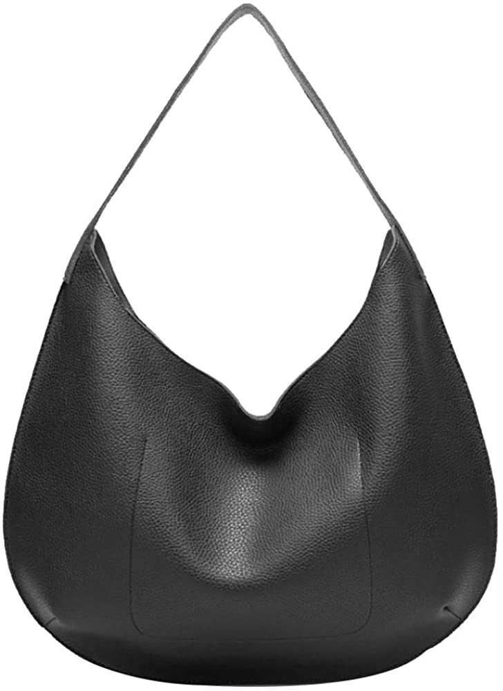 Price:$24.90    Felice Women Slouchy Soft Leather Hobo Shoulder Handbags Large Casual Minimalism Tote Bags  Clothing