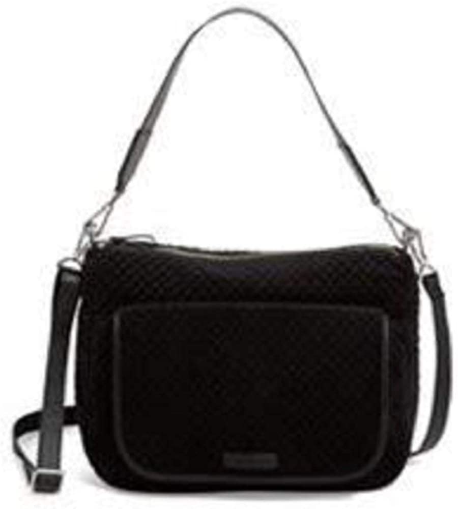 Price:$107.99 Vera Bradley Carson Shoulder Bag in Black Velvet  Handbags   