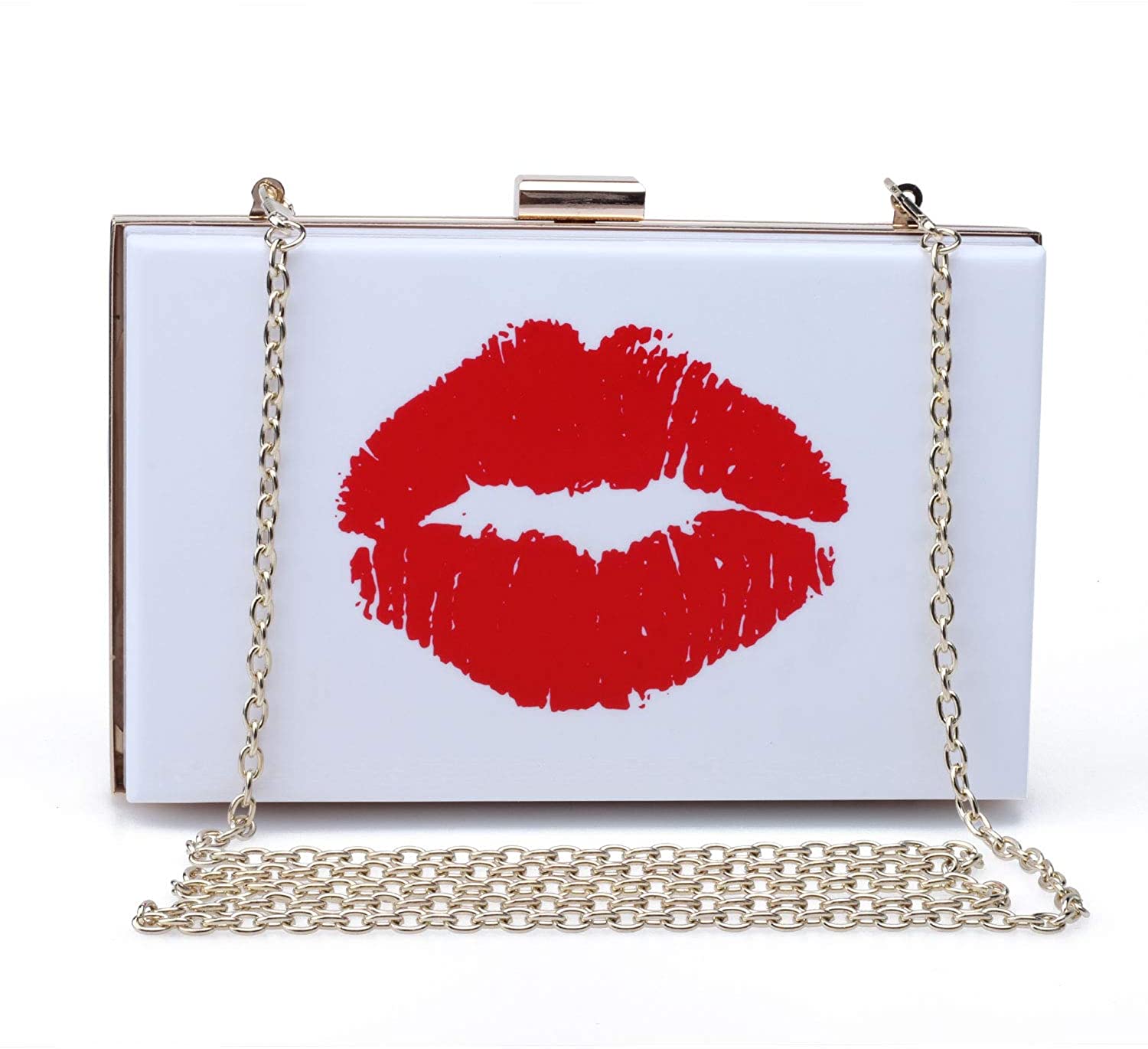 Price:$20.99 Freie Liebe Women Evening Clutch Bag Acrylic Box Shoulder Crossbody Handbags For Wedding Party Tote Purse Watermelon  Handbags   