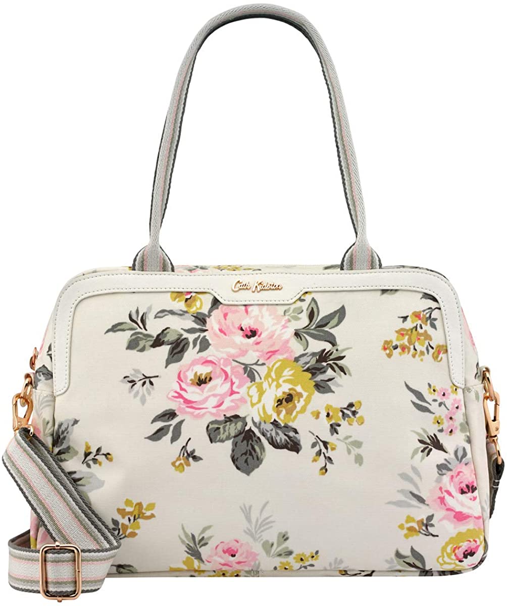 Price:$98.95    Cath Kidston Tote Bunch | Women's Samson Floral Printed Embroidered Shoulder Bag | Female's Imported Tote Bags | Stylish & Fashionable European Style | Teenage Girls Vintage Durable Tote (Stone)  Clothing