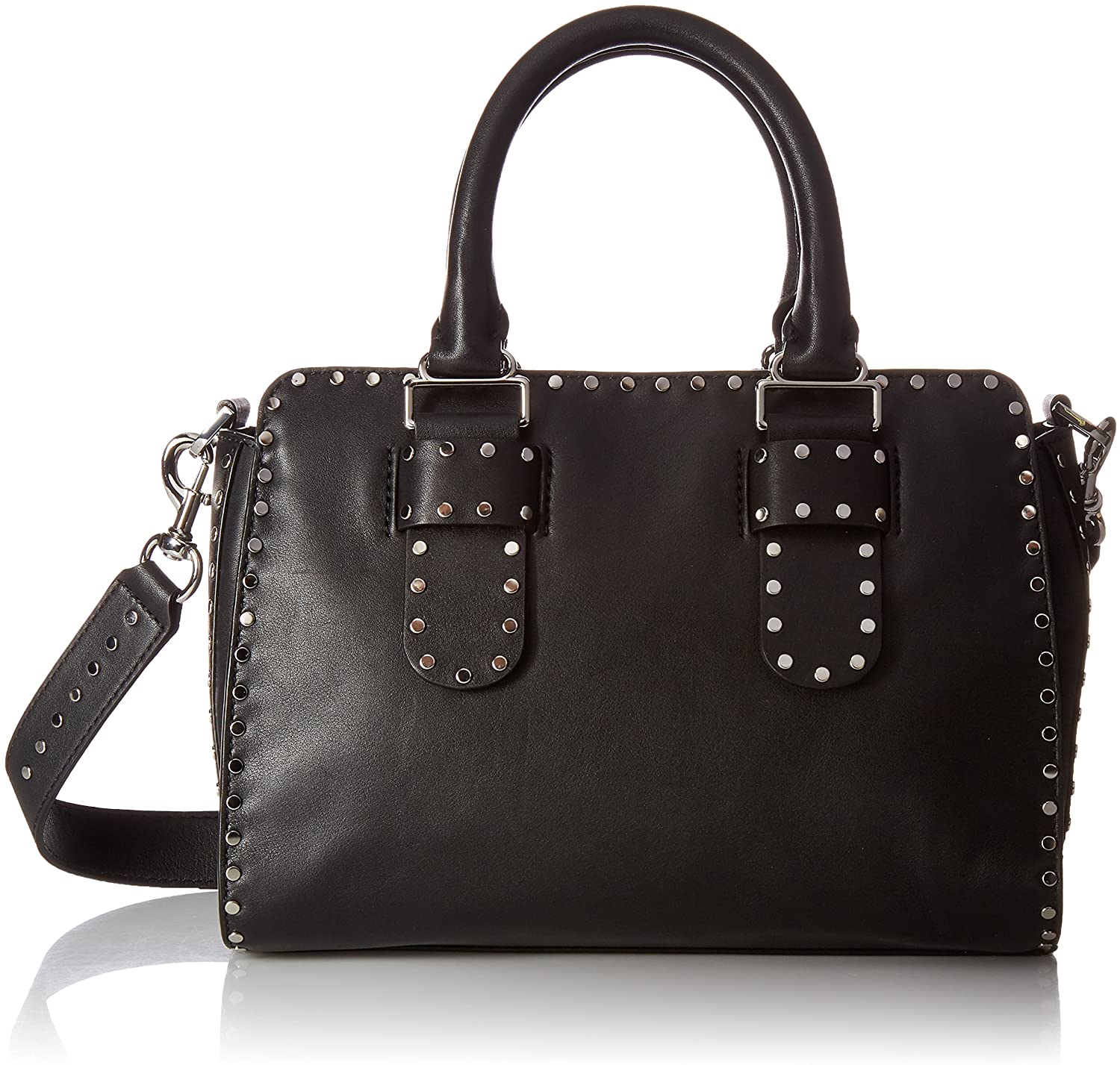 Price:$325.93    Rebecca Minkoff Midnighter Medium Satchel, Black  Clothing