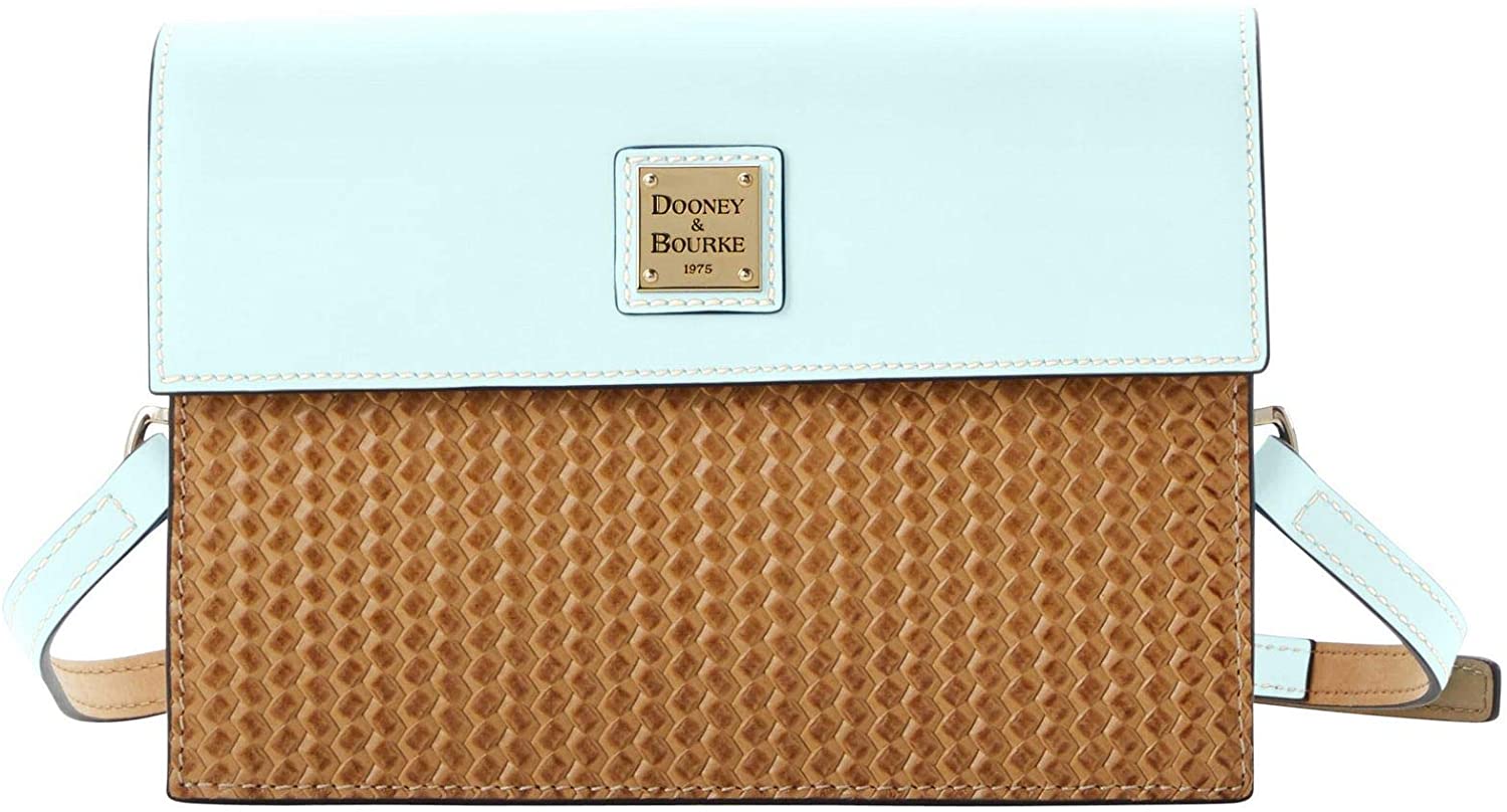 Price:$168.00 Dooney & Bourke Beacon Woven East West Flap Crossbody Shoulder Bag  Handbags   