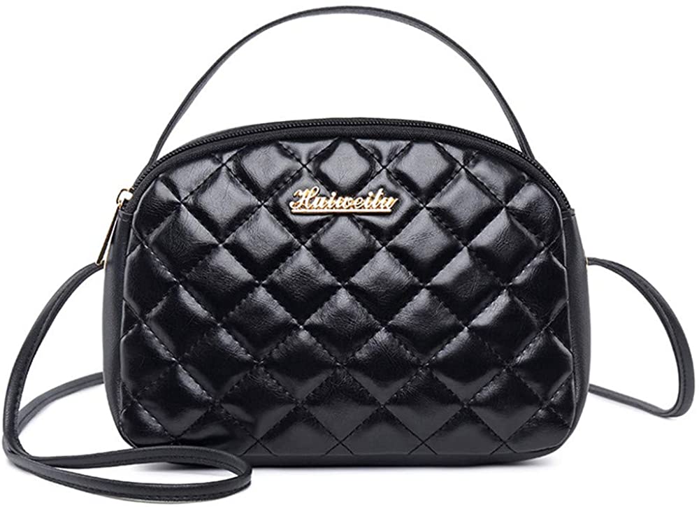 Price:$7.99 XIN BARLEY Woman Embroidered Retro Shoulder Bag Messenger Bag Handbag Diamond Shell Small Bag Black  Handbags   