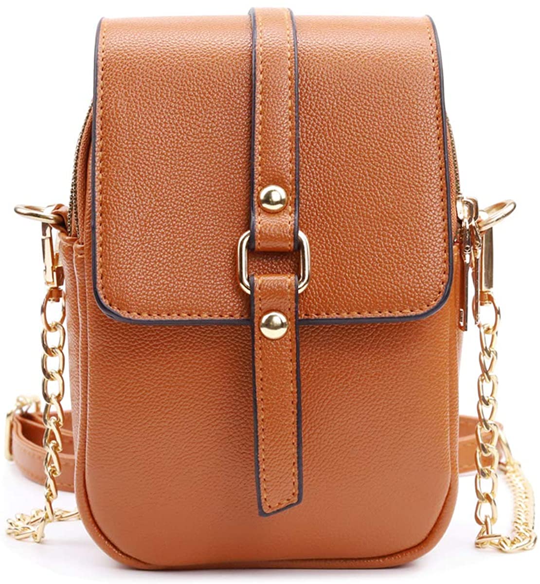 Price:$15.99 Silkarea Leather Small Crossbody Bags Phone Purse for Women Tassel CellPhone Bag Shoulder Bag Handbag Wallet Pouch (S2 Brown)  Handbags   