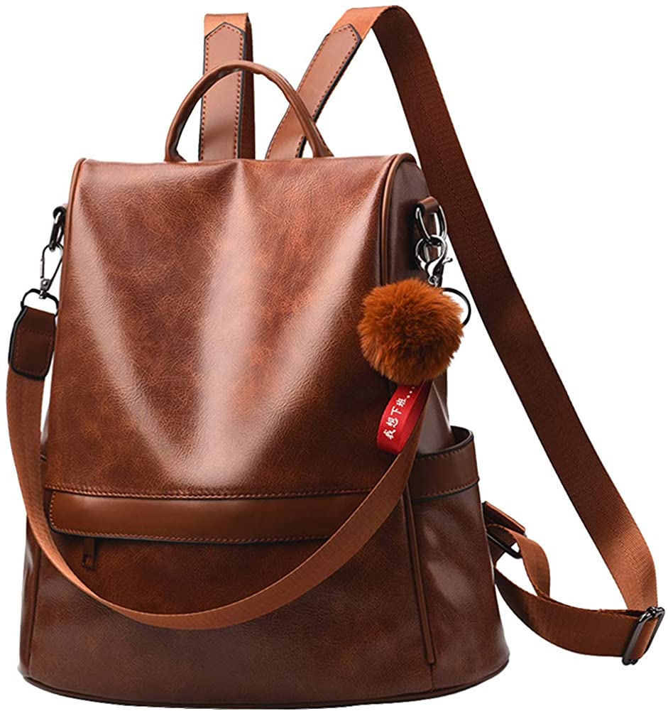 Price:$19.99    Women Backpack Purse Anti-theft PU Leather Casual Shoulder Bag Fashion Bags  Clothing