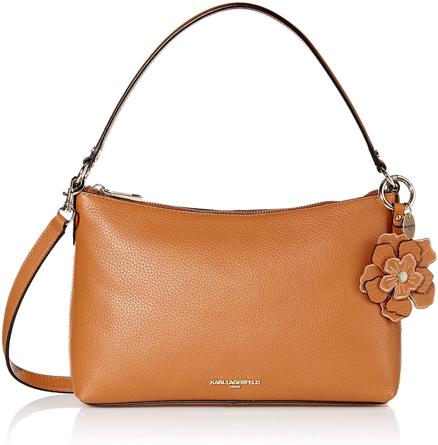 Price:$65.91 Karl Lagerfeld Paris Heather Pebble Shoulder Bag, Caramel  Handbags   